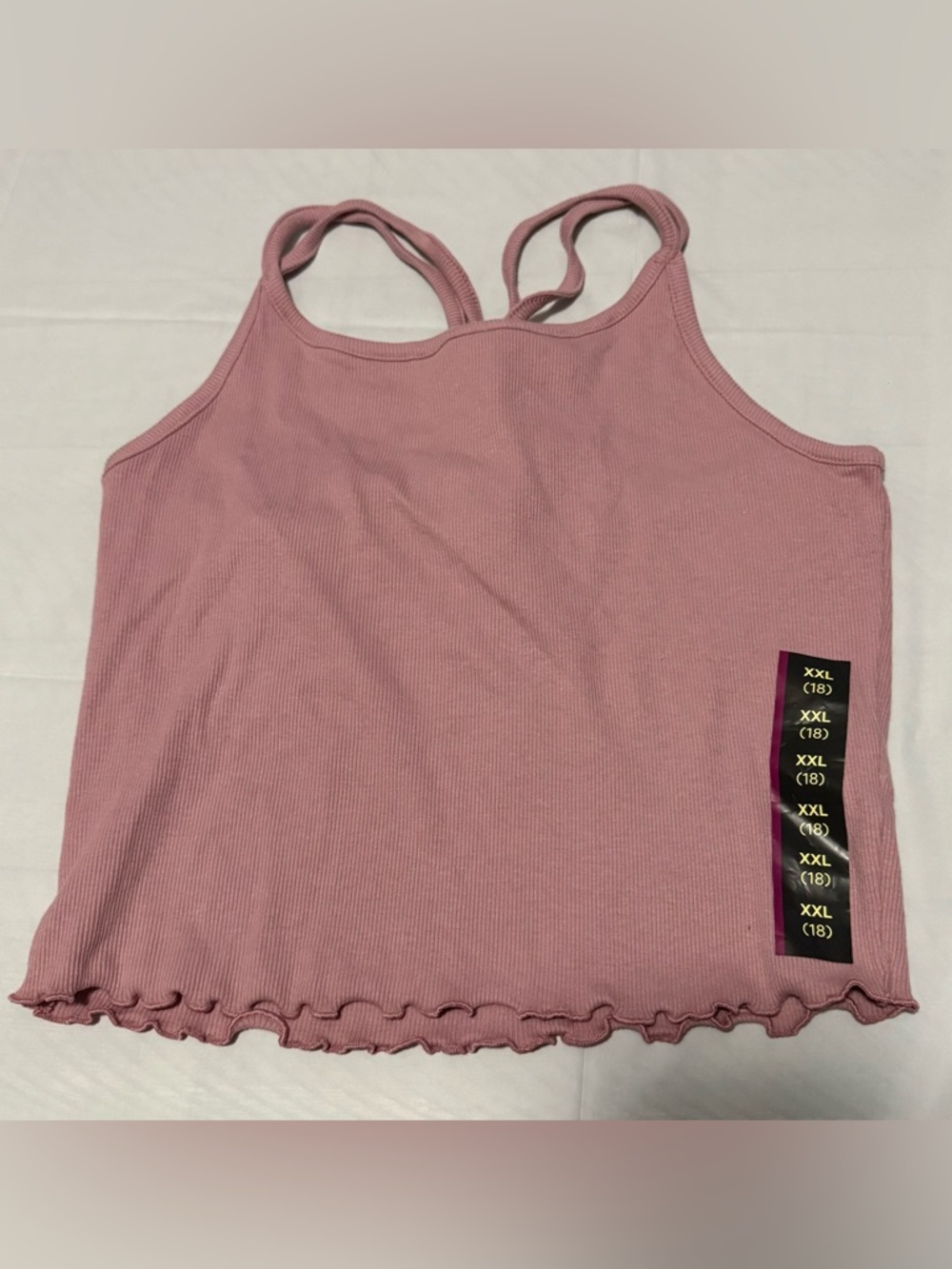 Girls Art Class Cami Bralette Size XXL 18 Old Rose Tank Top NEW